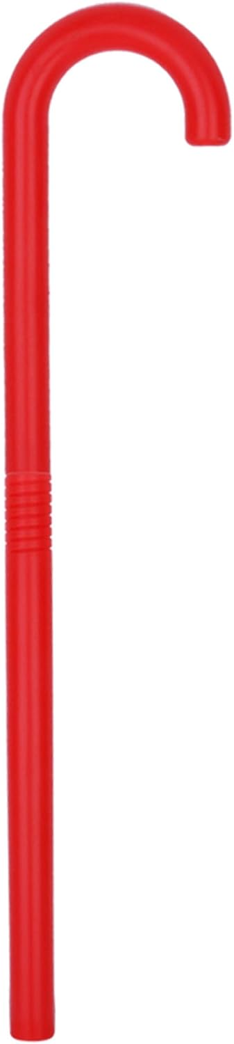 Red Cane Costume Prop, 35 Inch Detachable Plastic Walking Stick for Magician, Ringmaster, Clown, Halloween Cosplay, Stage and Theater Accessory for Kids Adults