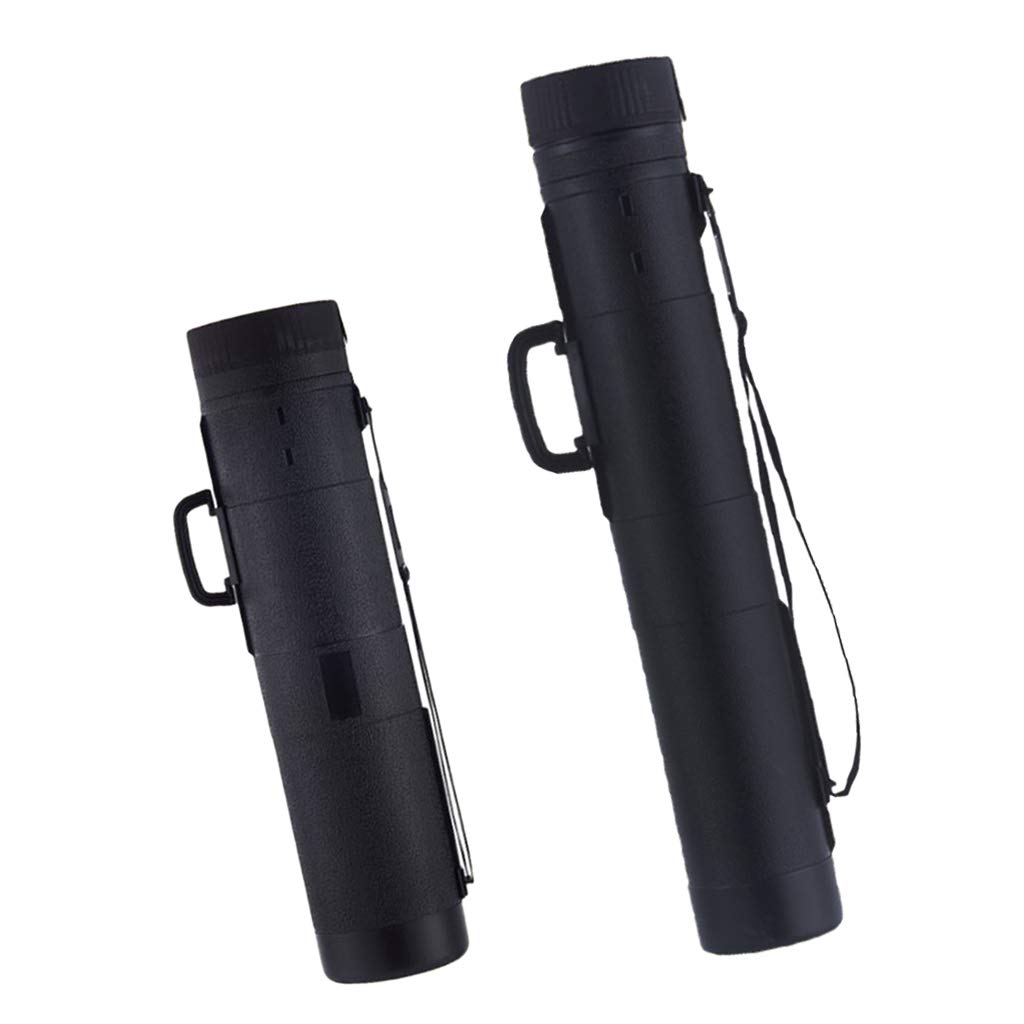 perfeclan Transportrolle 14cm, Zeichenrolle für Pläne, Plakate usw, 80-130 cm ausziehbar, Schultergurt, stabiler Zeichenköcher