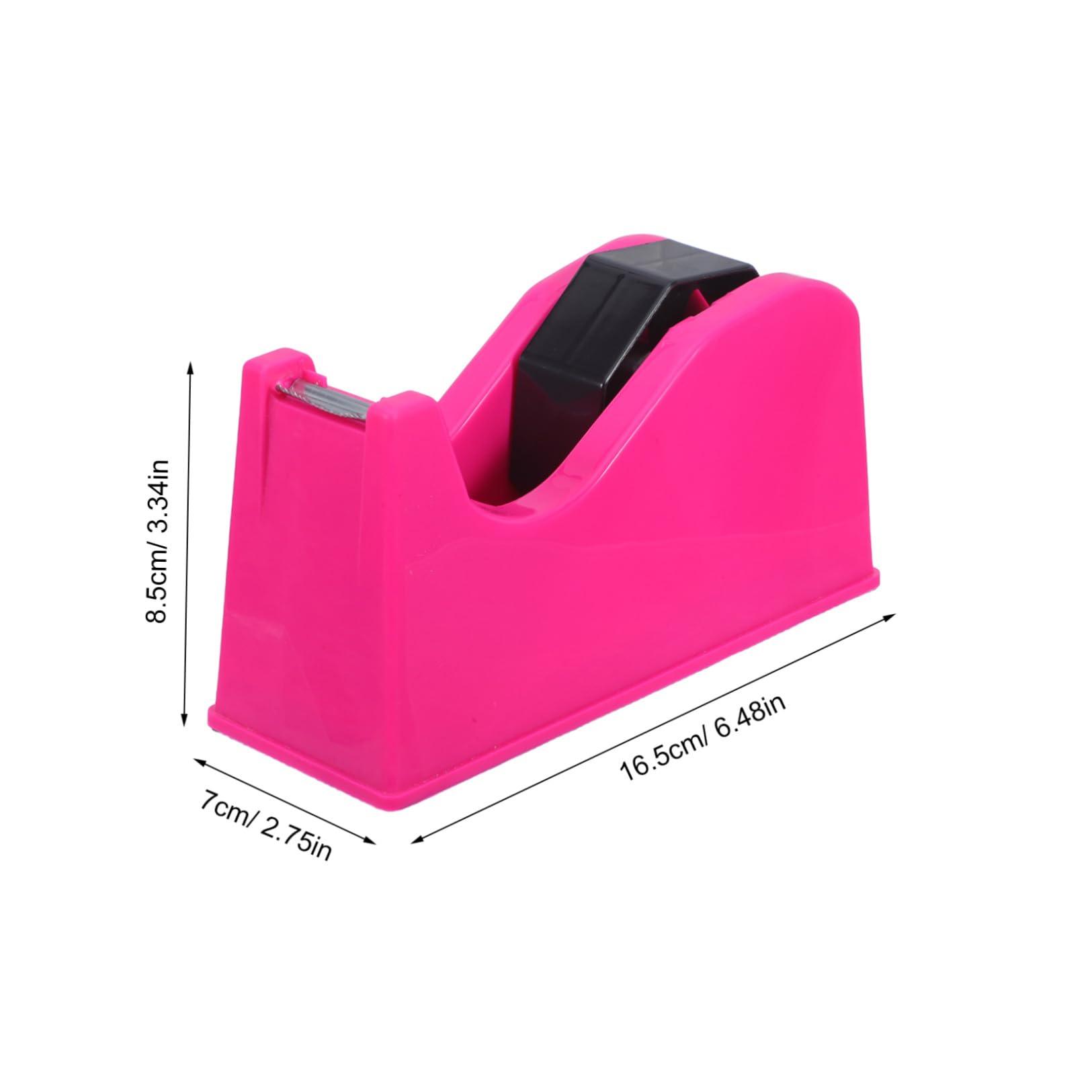 ABOOFAN 2 Pezzi Dispenser e Stabile da Tavolo Doppio per Nastro Adesivo con e Base Antiscivolo con Nucleo 1"/3" per Ufficio e Scuola