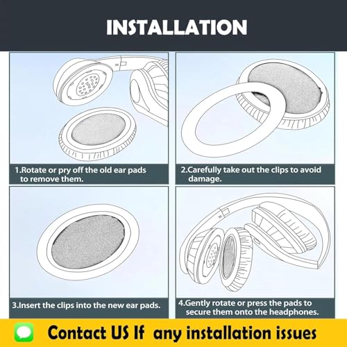OMEN 800 Earpads Replacement para Auriculares HP OMEN 800 con Cuero Proteico y Espuma de Memoria miniatura 4
