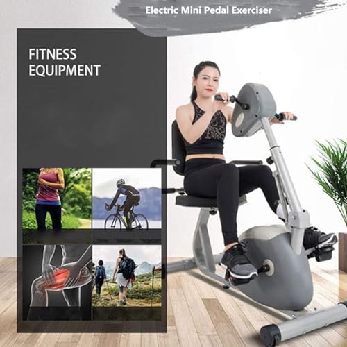 Image of Folding Treadmills Electric Pedal Exerciser for Seniors Portable Fitness Cycle for Arm /Leg Exercise Cycling Trainer Stationary Exercise