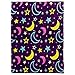 Infinity Republic - Moon & Stars Purple Super Plush Blanket - Perfect for Kids, Decor, Gifts, Presents, etc!