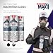 SprayMax 2K Topcoat High Gloss Black | 2K Automotive High Gloss Black Spray Paint for Metal & Plastic | Durable Glossy Finish, Chemical & Weather Resistant | Professional Grade 12 oz