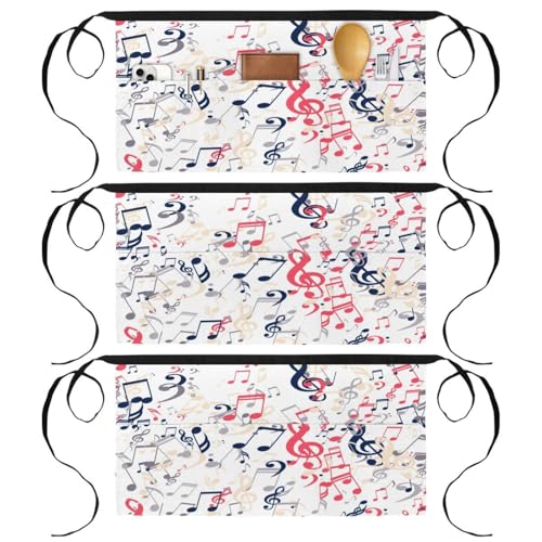 Tabliers courts de chef multicolores pour la pâtisserie et le nettoyage