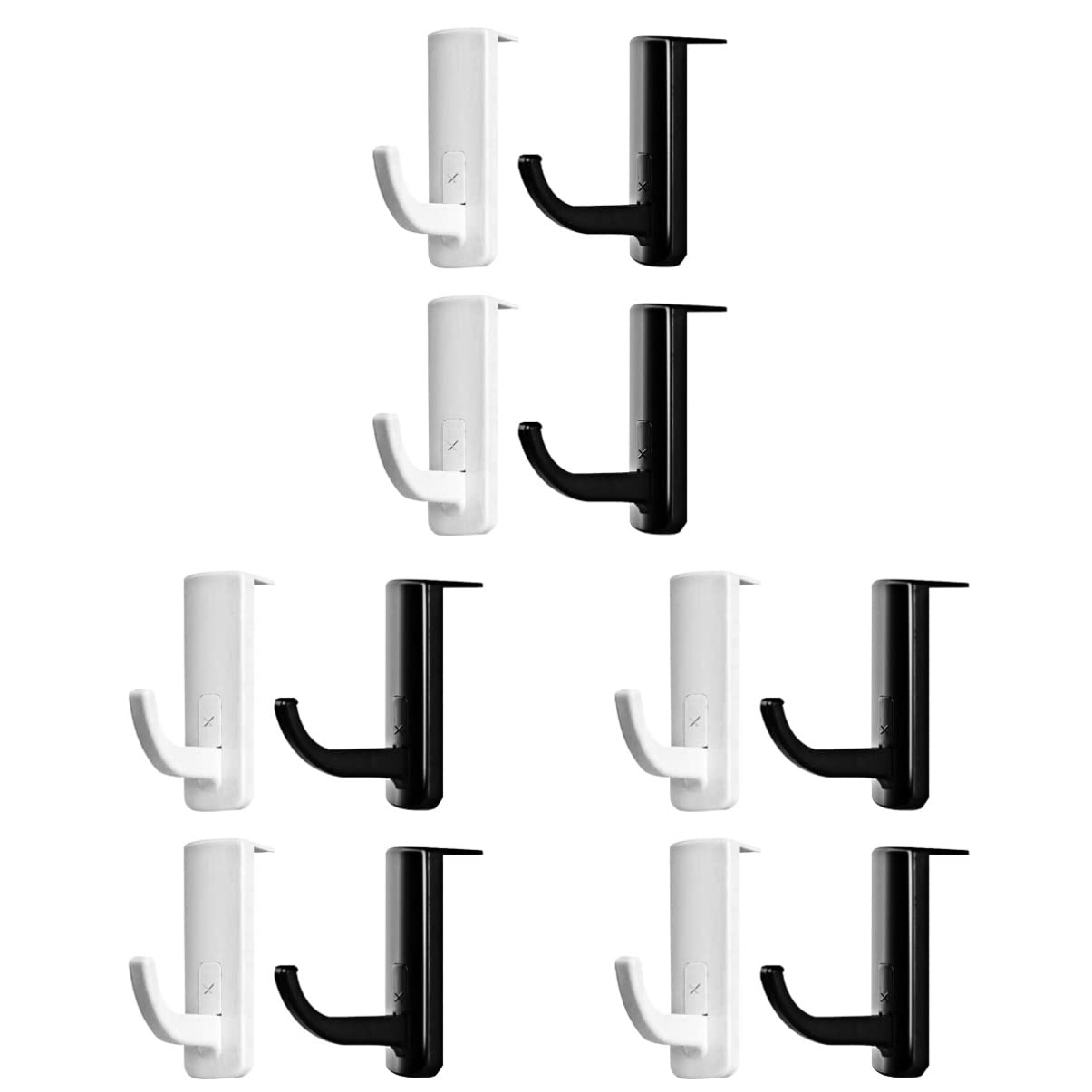 Gatuida 12pcs Headphone Holder Hooks Self-Adhesive Headset Rack Hanger for Cafe Home Office Use Organize Your Headset Headphone Easily
