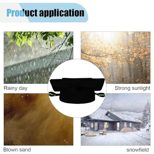 Image of KITUREK Car Windshield Cover for Ice and Snow, Large Automobile Windshield Frost Cover with Side Window and Rearview Mirror Protector, Windshield Snow Cover Universal for Most Cars SUVs