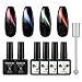 Produktbild Saint-Acior Cateye-Effekt Gel Lack Farben Set 6pc UV Nagellack Katzenaugenmagneten Lacken Magneteffekt Gelnägel Farblacken Set