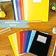 Papierdrachen 8 hochwertige Heftumschläge aus Papier für Kinder | DIN A4| Motiv einfarbig - Heftschoner ideal für die Schule - Heftumschlag 250g/m² - Set Nummer 5