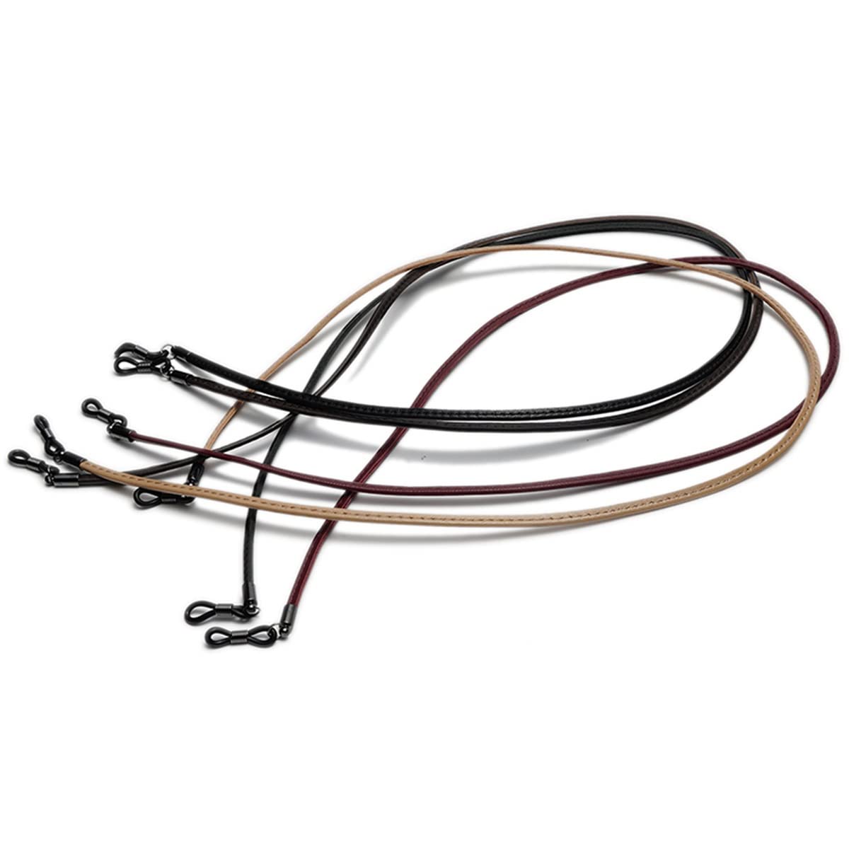 Leder-Sonnenbrillen-Lanyard-Bügel-Halskette Brillen-Brillen-Ketten-Schnur-Lesebrillen-Bügel-Hals-Schnur-Halterung (Color : Red, Size : One Size)