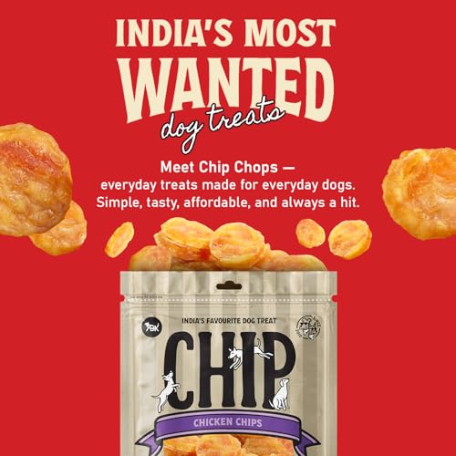 Image of Chip Chops Chicken Chips Coins Dog Treats High Protein Dog Treats Healthy Dog Snacks Easily Digestible Training Treats for Puppies Adult Dogs All Breeds Natural Chicken Flavor 70g