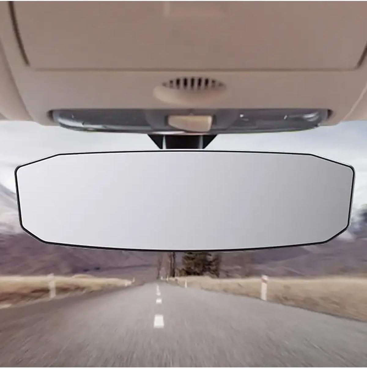 Rear View Mirror Wide Angle Convex Rearview Mirror Anti Glare Car Interior Rear View Child Seat Watch Sun Visor Mirror Covers Car Rearview Mirror(Small length 24.4cm)