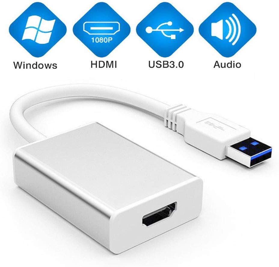 USB to HDMI Adapter, USB 3.0 to HDMI Cable MultiDisplay