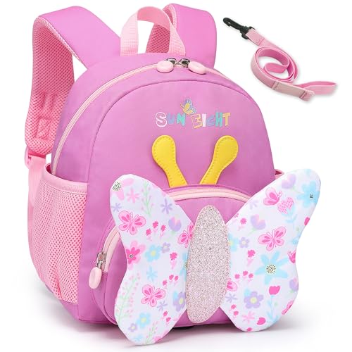 Domueay Sac à Dos pour Enfant Petit Cartable Fille Scolaire Maternelle Sac à Dos Mignon Animaux Sac a Dos Ecole Primaire Étanche Respirant pour Bébé 1-5...