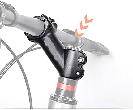 CYSKY Bike Stem 45 Degree 31.8 90mm MTB Stem Bicycle Handlebar Stem Riser for Mountain Bike, Road Bike, Most Bicycle,MTB, BMX(Aluminum Alloy, Black)