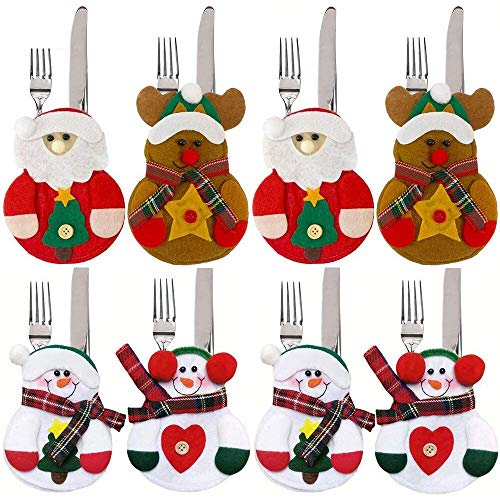 Preisvergleich Produktbild SODIAL Weihnachtsdekorationen Weihnachtstischdekoration Weihnachtsgeschirrset Messer- und Gabelgarnitur