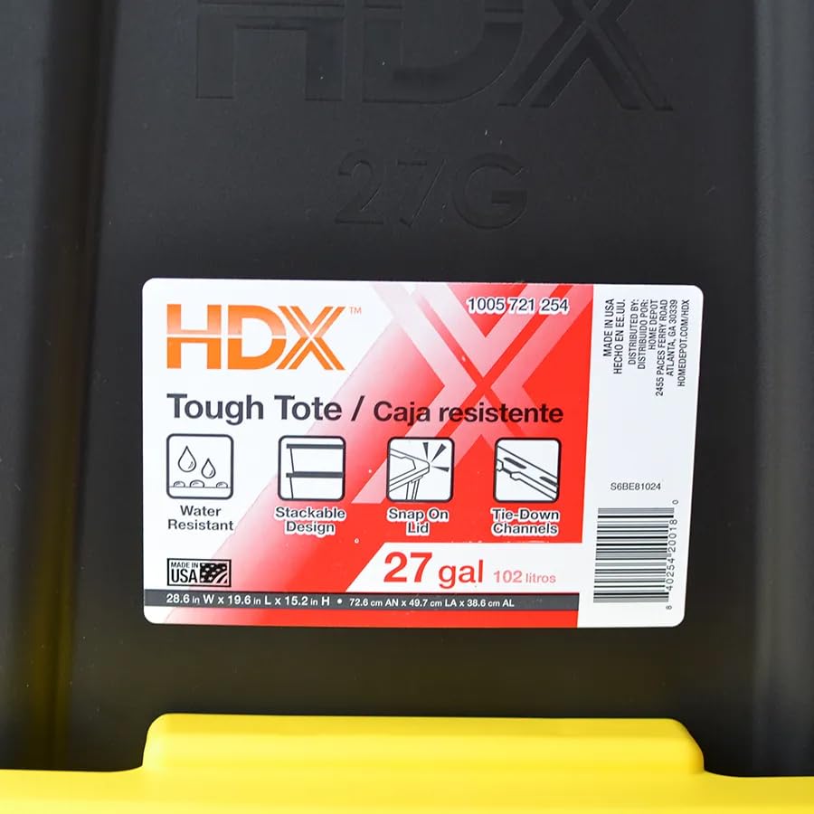 Amazon.co.jp: HDX 大型収納コンテナボックス 102L フタ付き
