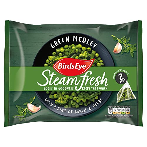 Birds Eye Steamfresh 2 Green Medley with Garlic & Herbs 300g (Frozen)