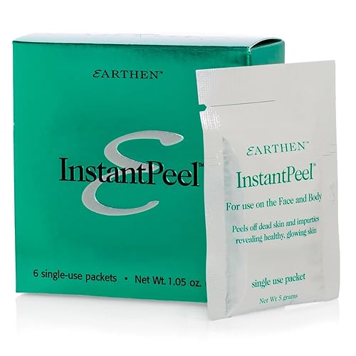 Earthen Instant Peel Solución natural, 6 unidades