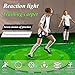 1.4M Agility Training Soccer Training Mat, Non-Slip Football Skills Footstep Mat, 10MM Thickness, with 13 Reaction Training Lights - 7 Training Modes,for Kids Fitness, Sports Training