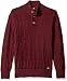 Dickies Men's Solid Allover Texture Mock-Neck Sweater