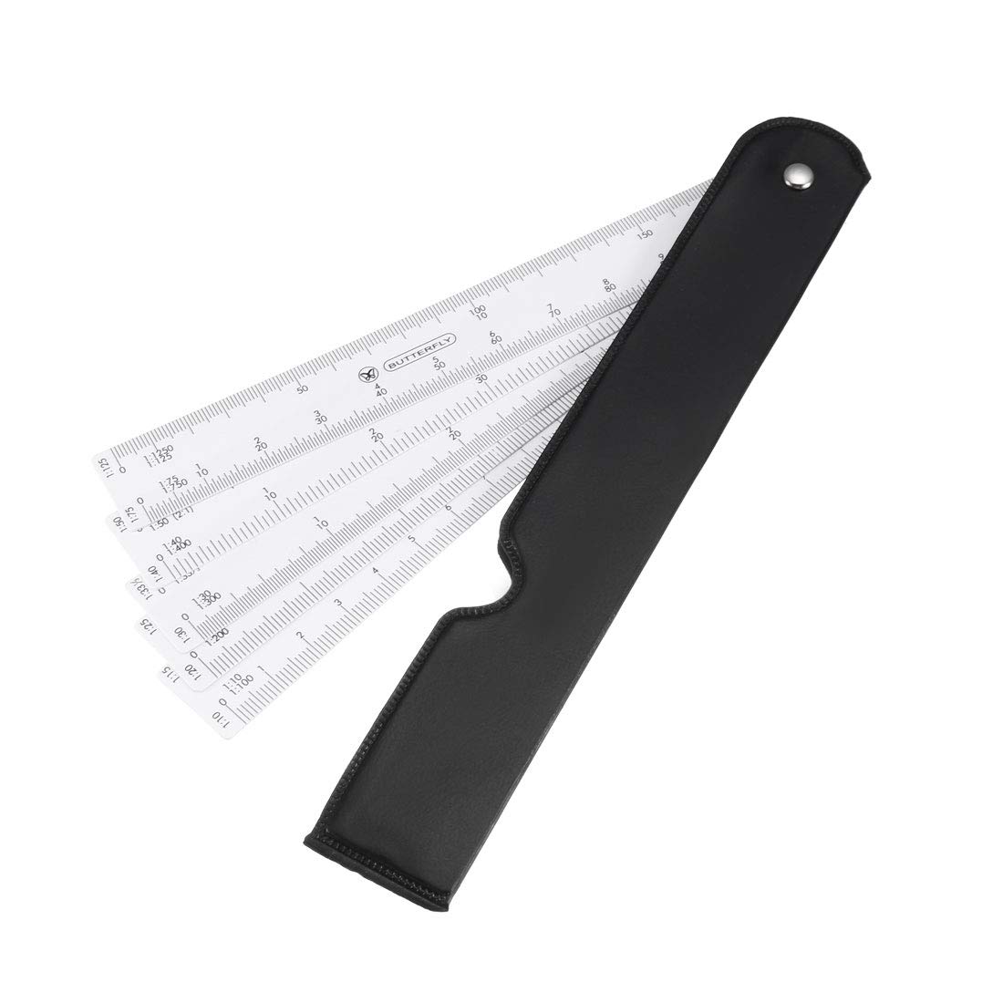 sourcing map Scale Ruler Engineer Scale Architect Rulers 1/10 1/15 1/20