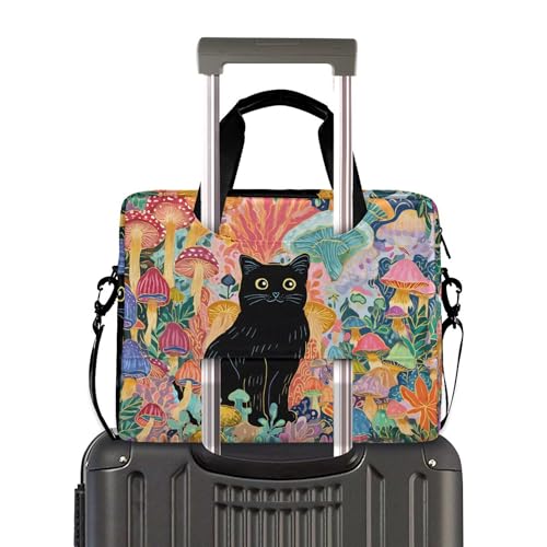 Maletín para portátil ALAZA Mushroom Black Cat 13-15.6" miniatura 3