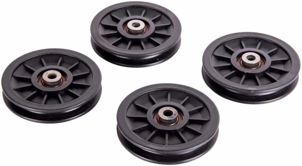 DTD Exercise Machine Attachments Gym Pulley 4-inch (Black) - Pack of of 4 Multi-Training Bar ()-picture-18