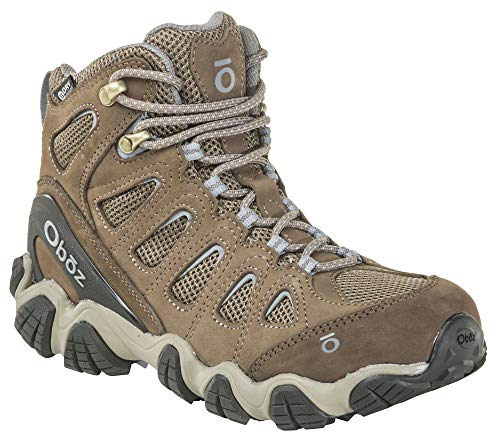 Oboz Sawtooth II Mid B-Dry Hiking Boot - Women's Brindle/Tradewinds Blue 8.5