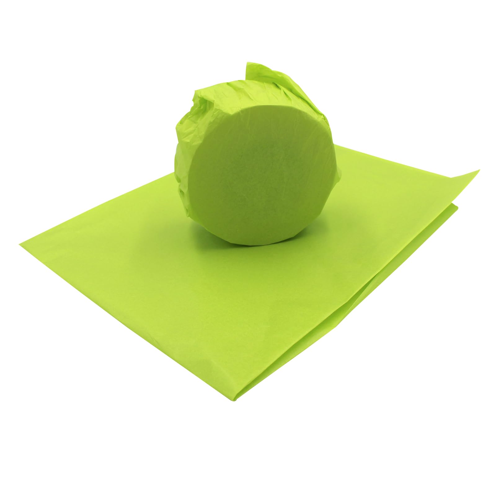 50 Sheets - Large Coloured Tissue Paper 20 x 30 inches (500x750mm) | Acid Free Art and Craft Wrapping Paper | Gift Wrapping Decorative Soft Tissue Sheets (Lime Green)