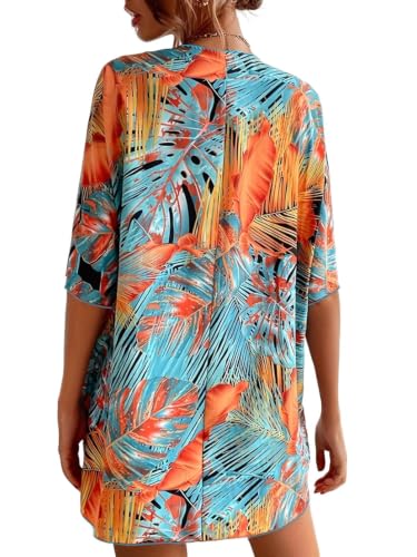 Maillot de bain féminin et grand kimono imprimé pour vos journées de natation estivale