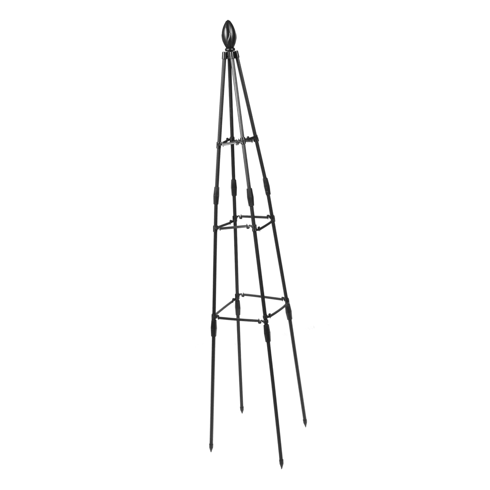 Treillis de Jardin pour Plantes Grimpantes 1 Set en Fer Noir