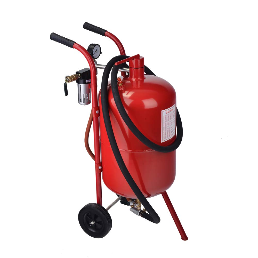 Buy TUFFIOM Sand Blaster,10 Gallon Portable Sand Blaster Tank,for Removing Rust,with Wheels