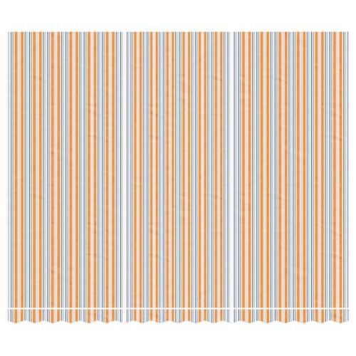 Toile d'auvent rayée 4,5x3,5m en polyester imperméable