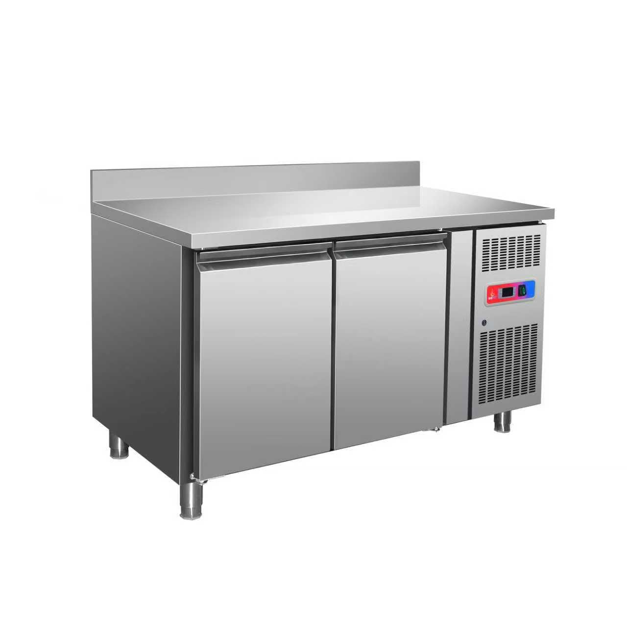 Bajo mostrador refrigerado industrial ventilado acero inoxidable 300L 500L 600L | 2, 3 y 4 puertas | Refrigeración ventilada +2ºC/+8ºC | Termostato Dixell | Hostelería profesional