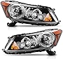 AUTOSAVER88 Headlight Assembly Compatible with 2008-2012 Accord 4-Door Sedan Driver and Passenger Side