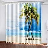 Wycian Valence Cortinas para ventanas, cenefas de cortina para ventanas, color verde, gris, azul, paquete de 2 unidades de poliéster de 86 x 115 cm de alto para cada pieza