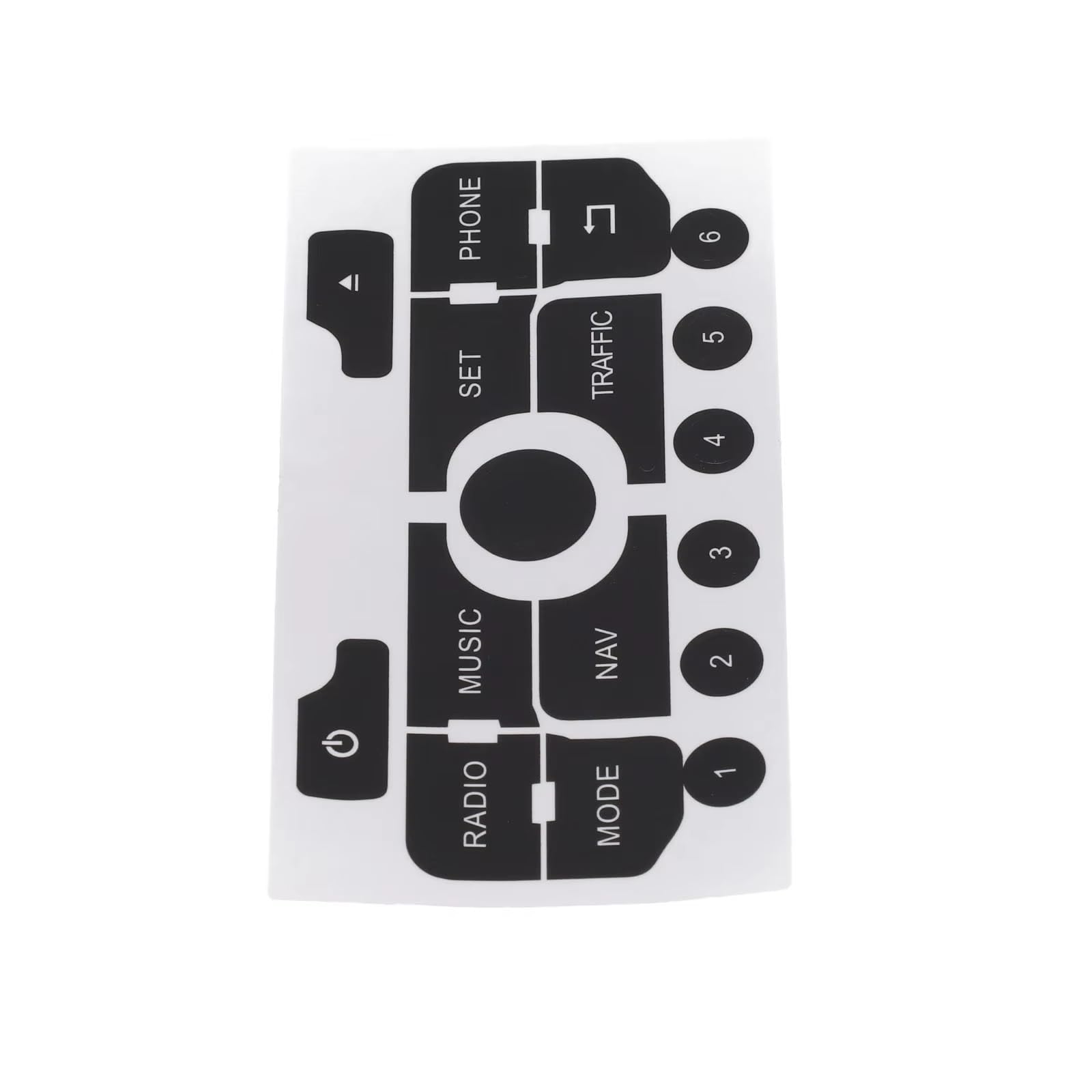 Modification Interior Compatible with Peugeot for 3008 for 308 for C5 for C3 Button Repair Decal Interior Decor Accessories Car Navigation Radio Button Repair Sticker