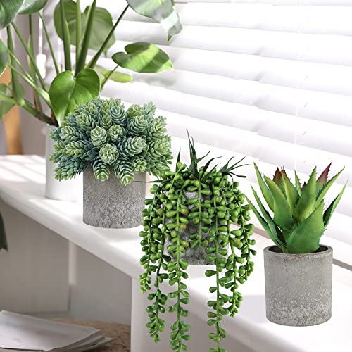 Winlyn-Set-of-3-Mini-Potted-Succulents-Artificial-String-of-Pearls-Aloe-Hops-Succulent-Plants-in-Gray-Pots-for-Gifts-Table-Shelves-Windowsill-Office-Desk-Indoor-Greenery-Decorations-Wedding-Favors