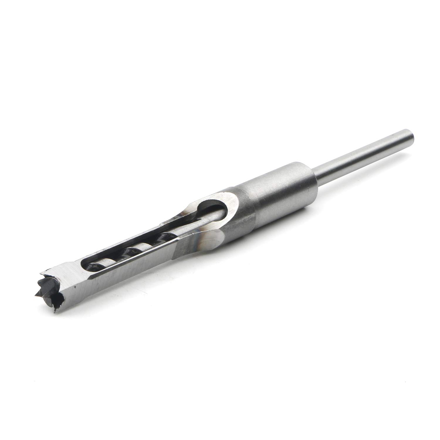 Juego de 5 brocas cuadradas para carpintería con brocas para madera con broca giratoria, 1/4 pulgadas, 5/16 pulgadas, 3/8 pulgadas, 7/16 pulgadas, 1/2 pulgadas