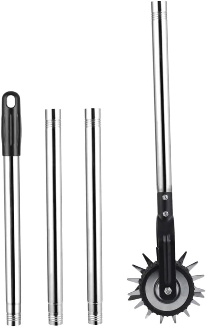 Sosoport 1set Garden Wheel Rotary Manual Edger Lawn Trimmer for Neat Edging for Landscaping and Garden Maintenance