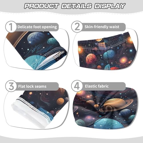 Kids High Waist Space Planets Leggings for Toddler Girls 4T 202b28282