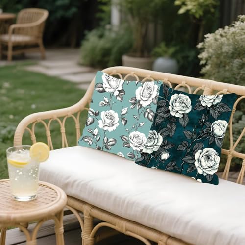 Housse coussin 45x45cm taie oreiller décoration maison canapé extérieur gris