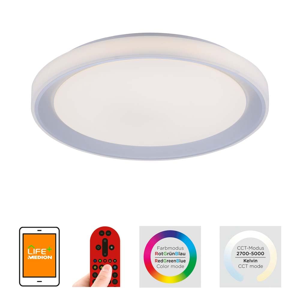 JUST LIGHT. LED Deckenleuchte Smarthome TUYA Dimmer Fernbedienung 51cm | Dimmer, Fernbedienung, Wohnzimmerlampe