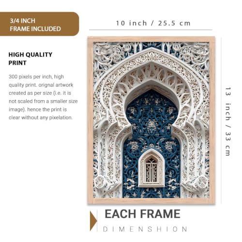 Image of kotart Traditional Indian Wall Art Painting for Living Room | Paintings Frame For Home Decoration | Framed Wall Painting for Home Room Bedroom Office Wall Decor Set of 3 (10X13 inch)