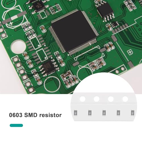 EMSea 660 Stück 0603-Chip-Widerstand 0603-Widerstands-Set SMD-Chip Fester Widerstand Elektronik-Widerstandschip für TV-LCD-Monitore Radios Stereoanlagen Reparatur