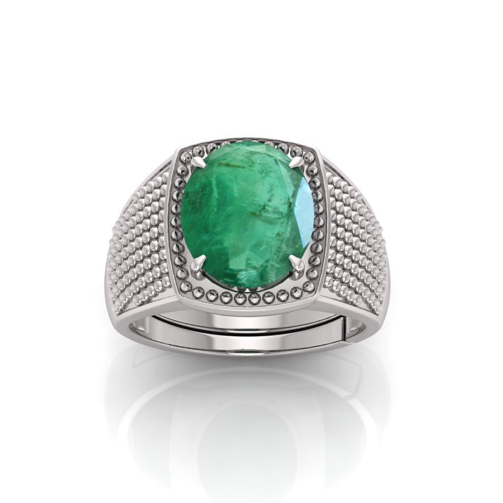 See full amazon price history chart for PRANJAL GEMS 8.25 Ratti Panna Stone Original Certified Emerald Gemstone Adjustable Woman Man Ring With Lab Certificate(Jd) Silver For Unisex Adult PRANJAL GEMS 8.25 Ratti Panna Stone Original Certified Emerald Gemstone Adjustable Woman Man Ring With Lab Certificate(Jd) Silver For Unisex Adult (B0CMHX527T) Amazon Price History, Amazon Price Tracker