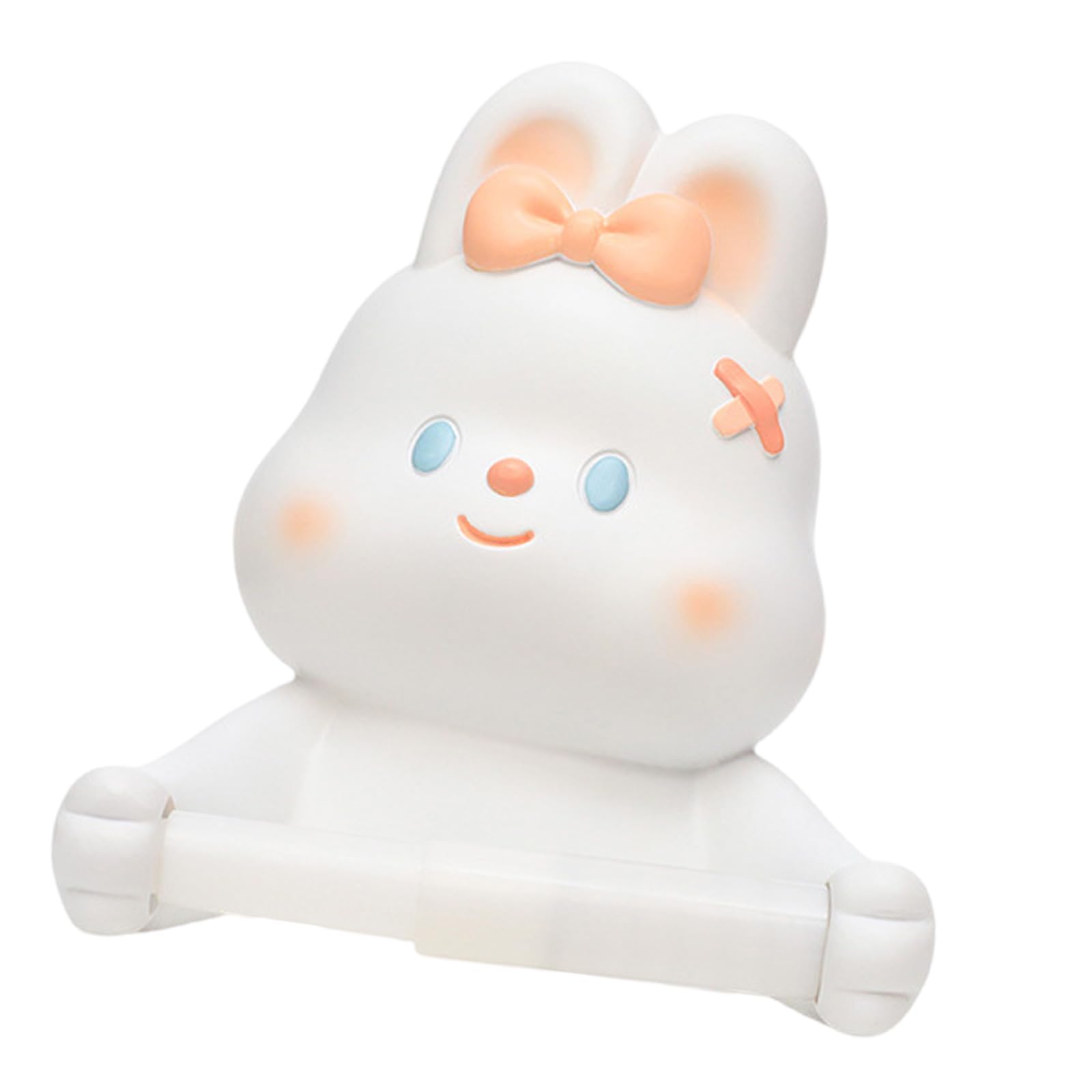 Bathroom Holder Wall Mounted Tissue Towel Roll Dispenser Lovely Rabbits Tissue Roll Holder Storage Rack Lovely Rabbits