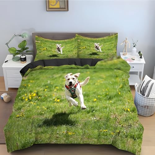 Parure de lit Jack Russel Terrier 240x260 cm douce avec fermeture éclair - 2