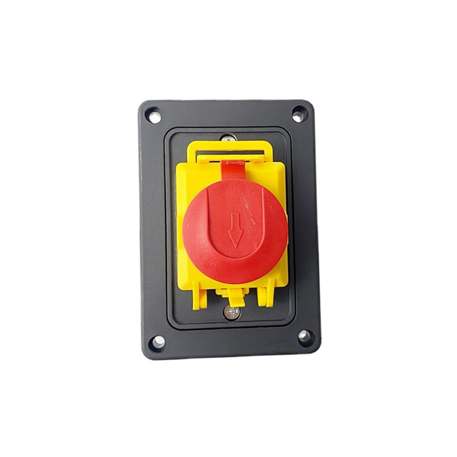 Interruttore elettromagnetico 400V 7 pin Starter On Off 15A con coperchio di protezione Pulsante reset momentaneo impermeabile YCZ4-B