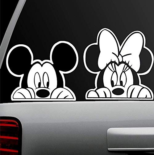 Buy ARWY Mickey Mouse And Minnie Mouse Combo Window Sticker White buy-arwy-mickey-mouse-and-minnie-mouse-combo-window-sticker-white